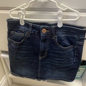 American Eagle Outfitters Next Level Stretch High Rise Mini Jean Skirt